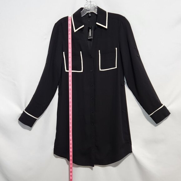 Express Black Shirt Dress with Sash Size XS - Picture 8 of 14